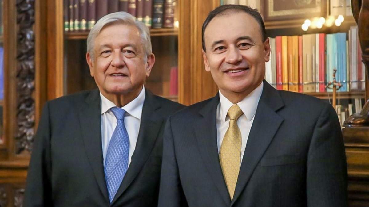 El presidente López Obrador y Alfonso Durazo