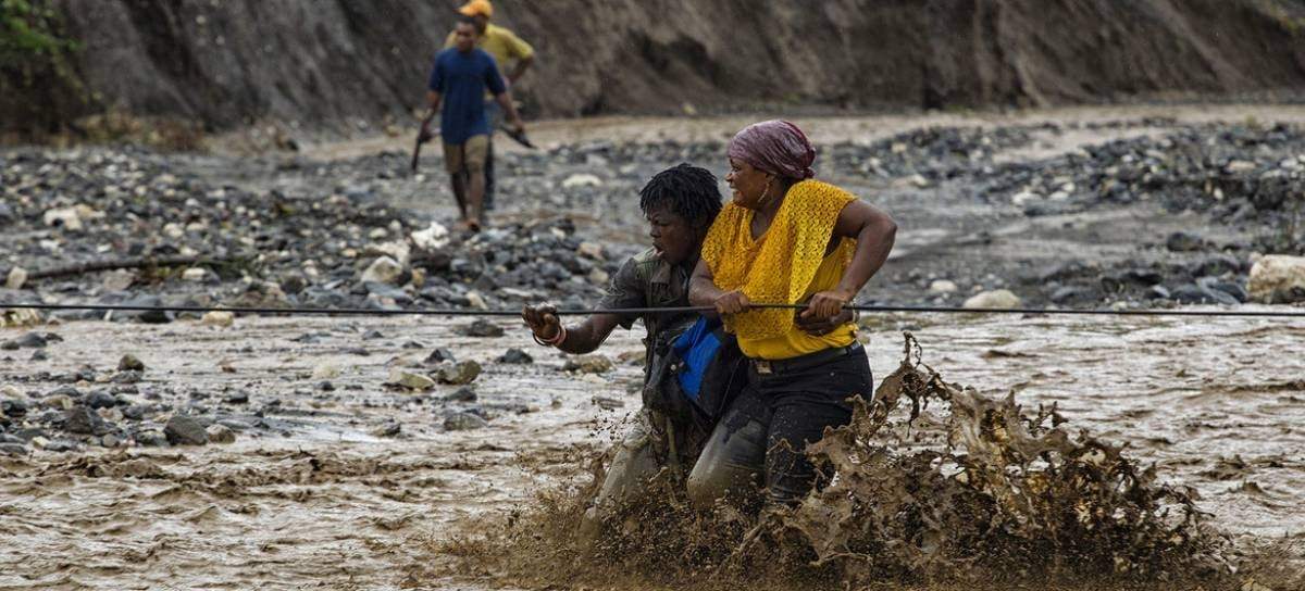 Afectados por el huracán Matthew en Haití