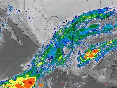 Chiapas, Tabasco y Veracruz serán impactados por lluvias torrenciales