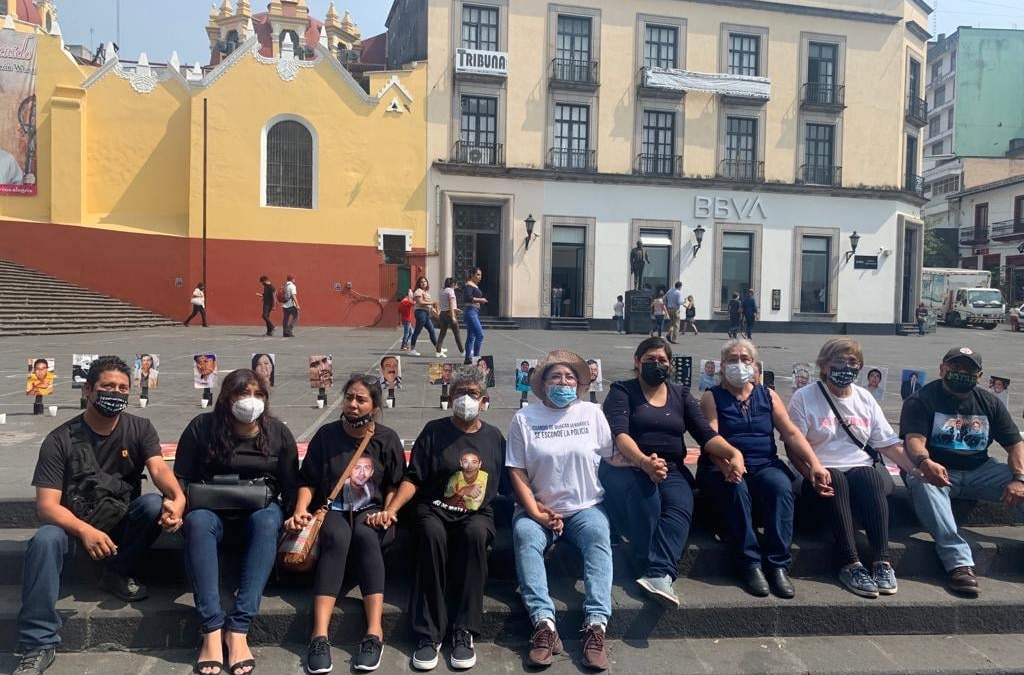 Protesta de familias de periodistas asesinados en Veracruz