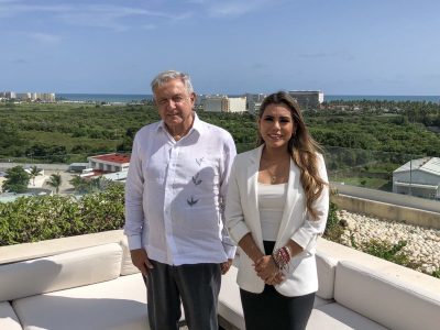 AMLO se reúne con Evelyn Salgado en Acapulco