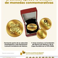 Senado avala emisión de monedas conmemorativas, una es de la Copa Mundial de Fútbol 2026