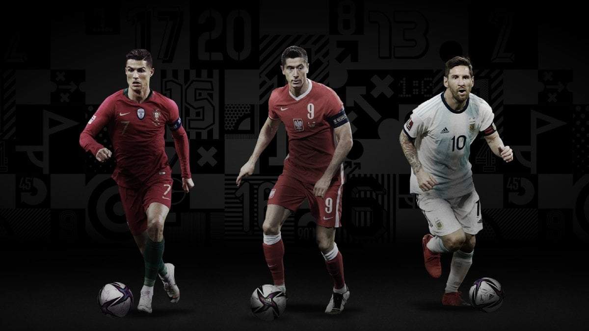 Ronaldo, Lewandowski y Messi