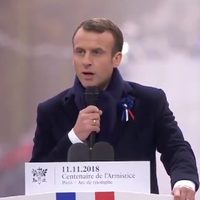 Ante Trump, Macron alerta sobre resurgimiento del nacionalismo