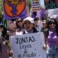 Avanzan hacia el Zócalo los contingentes de la marcha del 8M (Videos)