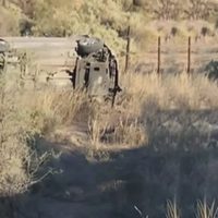 Accidente en la Bajada de Maida: intentó pasar un camión, perdió el control y termino volcado