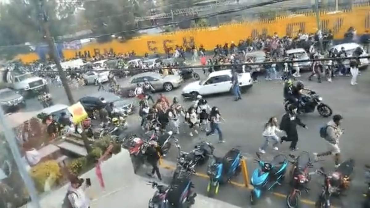 El momento de la agresión en el plantel