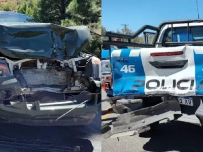Una camioneta del Ejército y otra de la Policía provincial chocaron en la ruta 60
