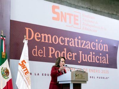 El SNTE y la ministra Yasmín Esquivel piden a maestros difundir la reforma judicial