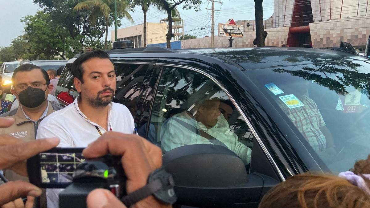 Protesta contra López Obrador en Chiapas. Fuente: (Twitter)