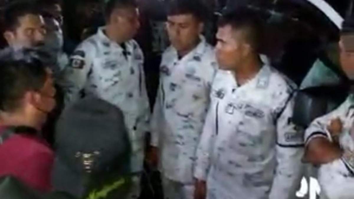 Los elementos de la Guardia Nacional retenidos en Chiapas