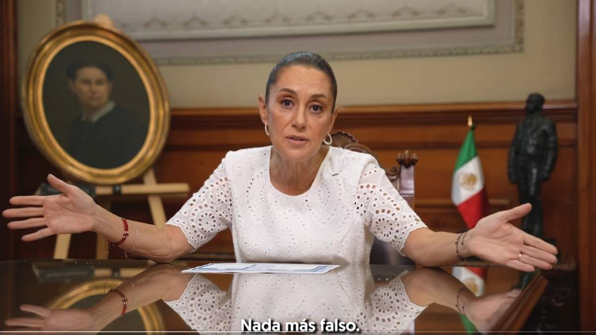 Claudia Sheinbaum en su videomensaje