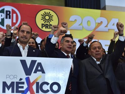 PAN, PRI y PRD reviven "Va por México" y anuncian coalición en elecciones de 2023 y 2024