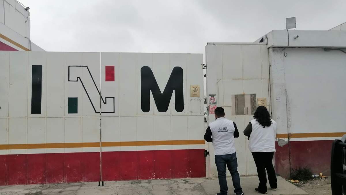 La estación migratoria en Guadalupe, Nuevo León