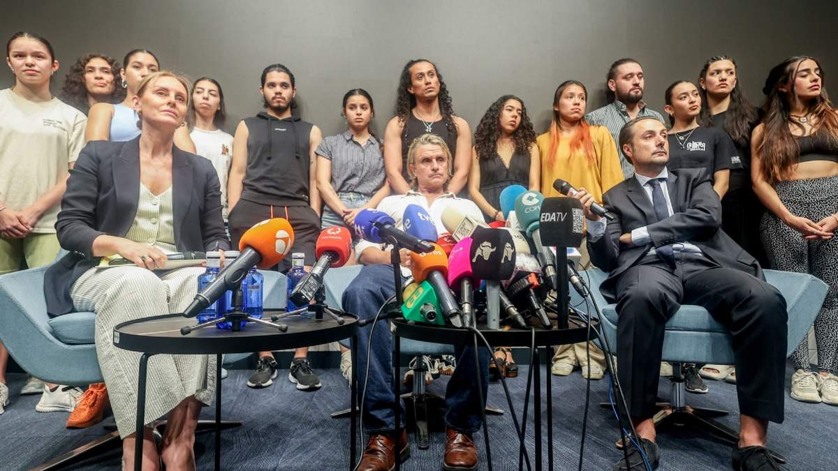 Nacho Cano en la conferencia del 9 de julio