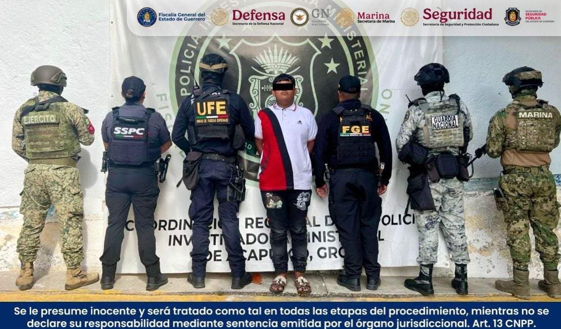 Jesús "N", uno de los detenidos