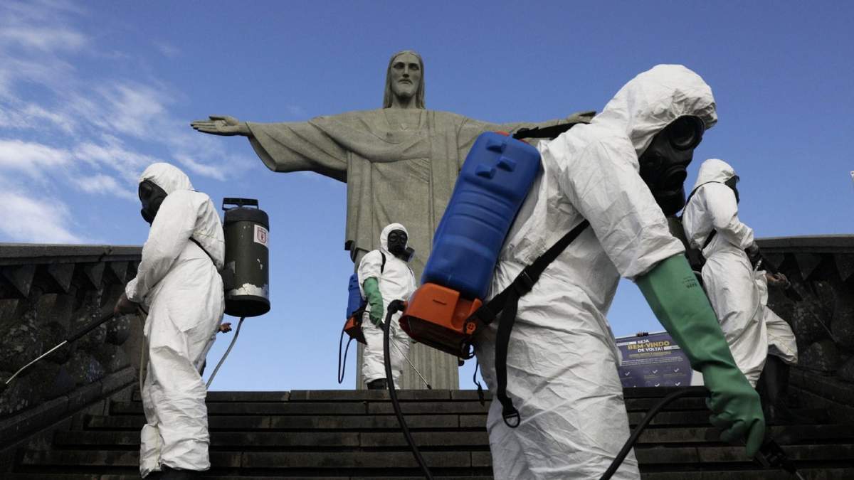 Imagen ilustrativa de un sanitario en el Cristo Redentor de Río de Janeiro, Brasil. Fuente: (Twitter)