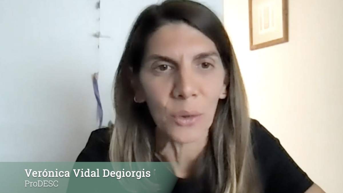 La subdirectora de ProDESC, Verónica Vidal Degiorgis