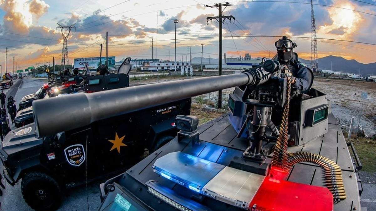 Elementos de la Policía de Acción y Reacción (PAR) de Coahuila