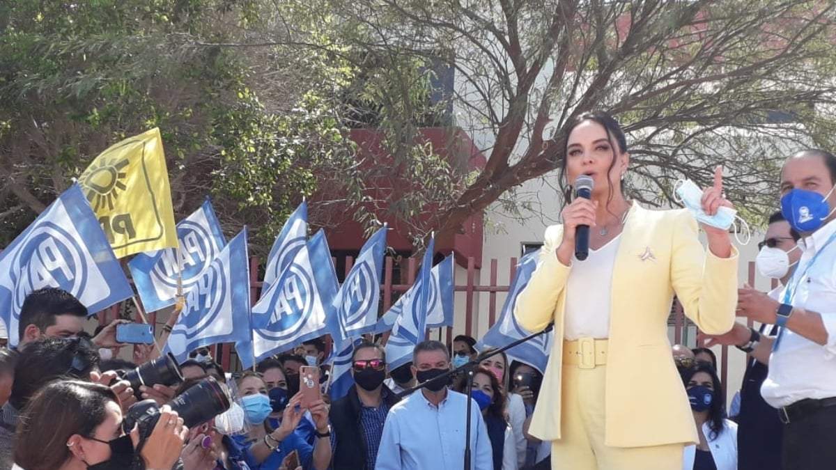 Lupita Jones tras su registro como candidata a la gubernatura
