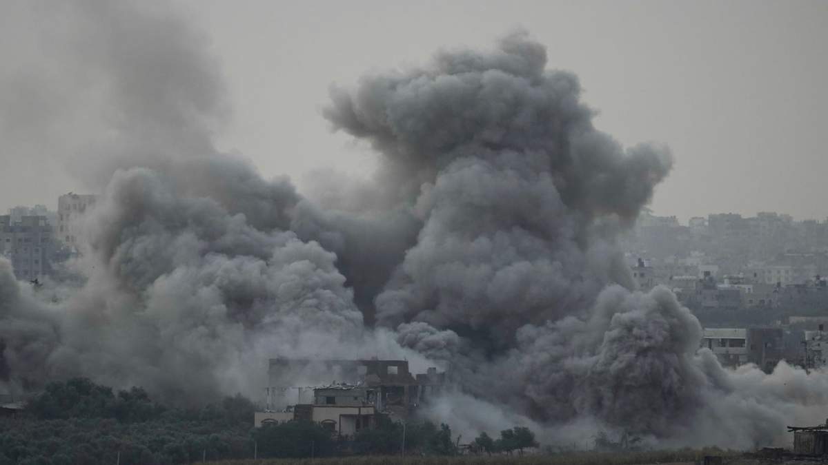 Ataque aéreo israelí en la Franja de Gaza, el domingo 12 de noviembre