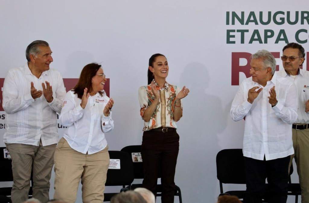 Sheinbaum, en la inauguración de Dos Bocas