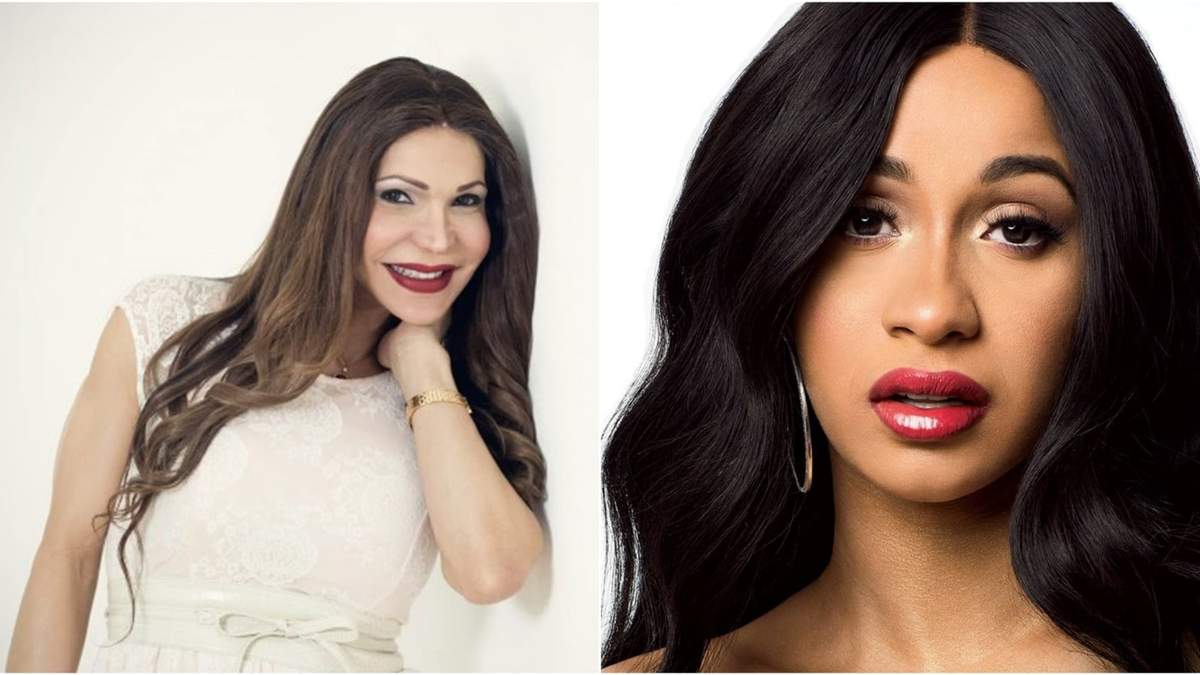 Mía Cepeda y Cardi B. Fuente: (Twitter)