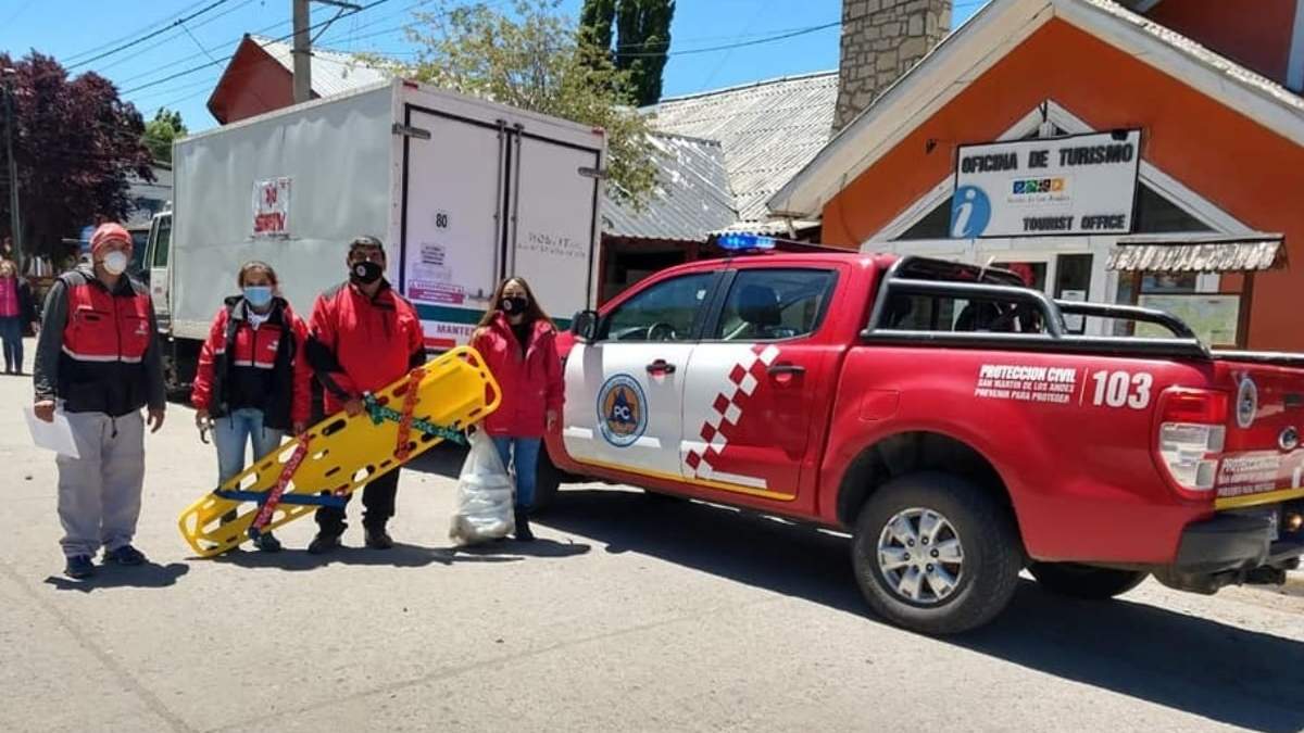 Protección Civil de San Martín de los Andes. Fuente: (Twitter)
