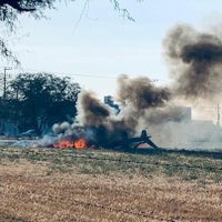 Se desploma helicóptero de la Secretaría de Seguridad de Aguascalientes (Videos)