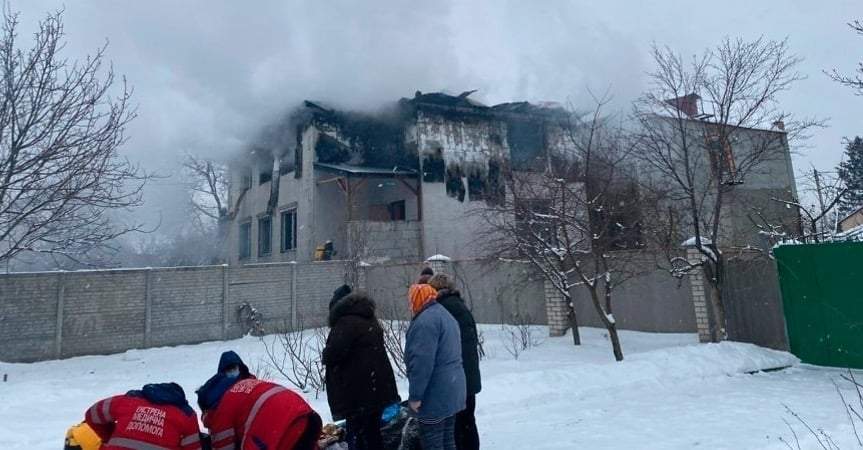Residencia de ancianos quemada