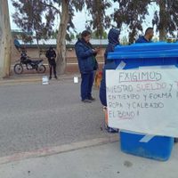 Tercerizados del hospital Natalio Burd levantaron el corte de ruta luego de cobrar su salario