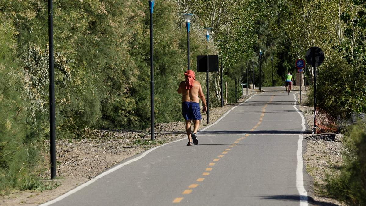 Calor y viento en la ciudad de Neuquén. Fuente: (Emiliano Ortiz)