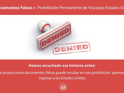 Embajada de EU en México advierte sobre el uso de documentos falsos en la solicitud de visa