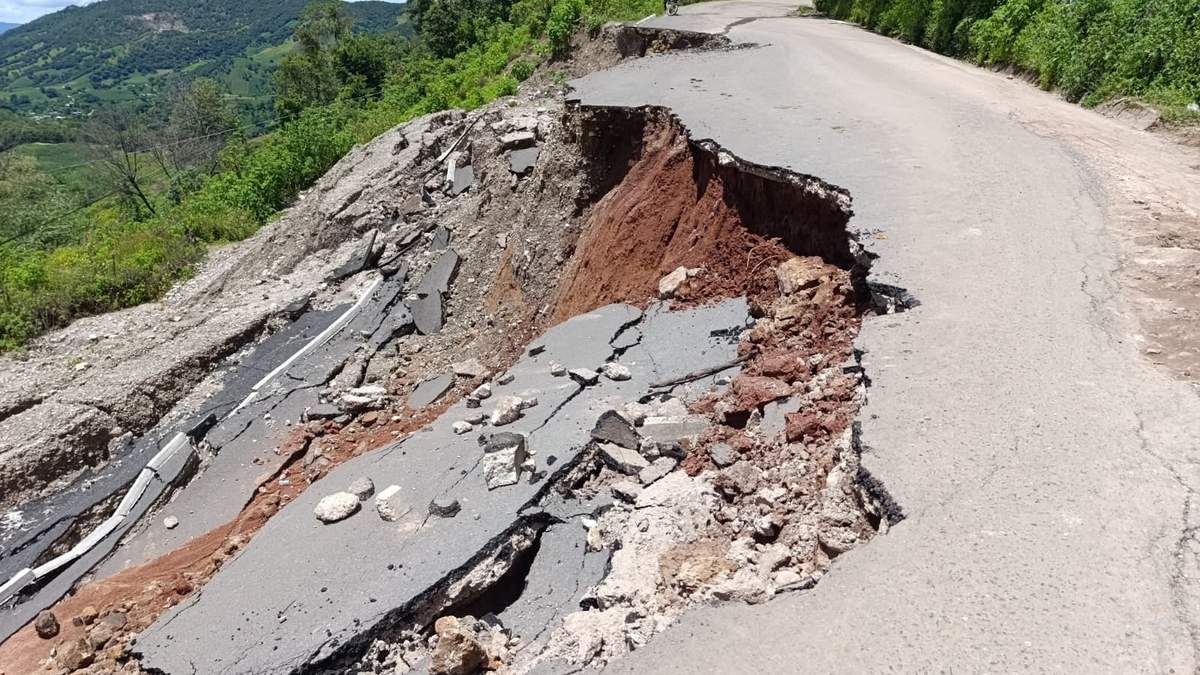 Carretera dañada