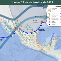 Llega ahora el frente frío 24 y amaga una nueva masa de aire ártico; así lloverá de viernes a lunes