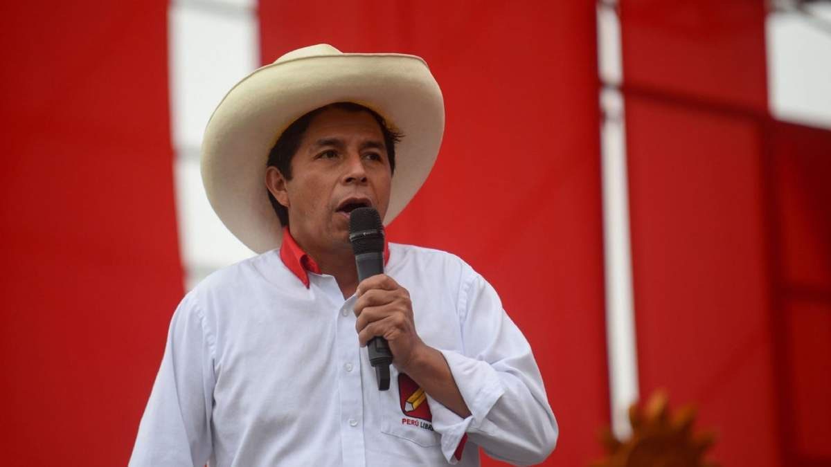 Pedro Castillo, presidente electo de Perú. Fuente: (Twitter)