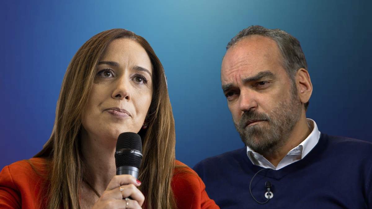 Los precandidatos de Juntos por el Cambio a la diputación por la Ciudad de Buenos Aires, María Eugenia Vidal y Fernando Iglesias. Fuente: (Minuto Neuquén)