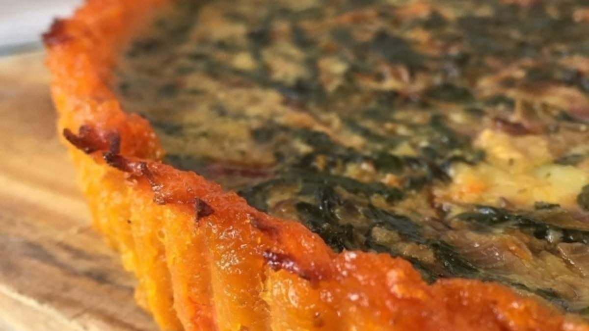 Tarta de espinaca. Fuente: (Instagram)