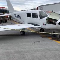 Avioneta aterriza de emergencia en macrolibramiento de Tlajomulco