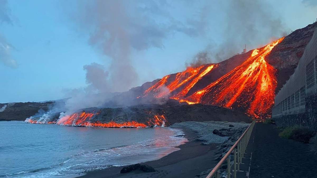 Erupción del volcán de La Palma. Fuente: (Twitter)