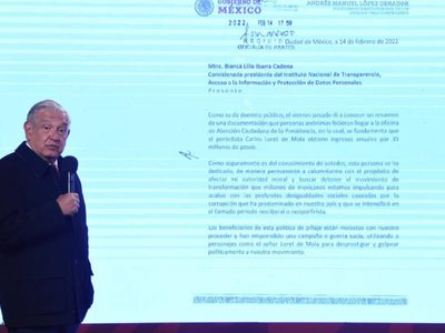 AMLO formaliza petición al INAI para que investigue “origen de la riqueza” de Loret de Mola