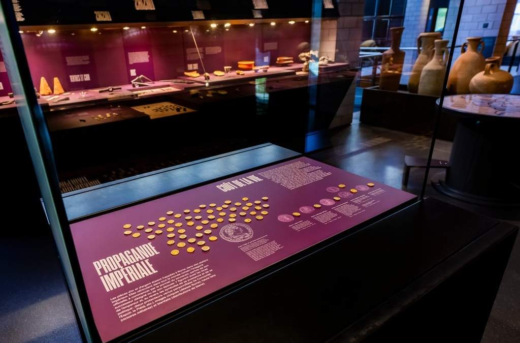 Vista de la exposición permanente del Museo Romano de Lausana, Suiza, el martes 4 de noviembre de 2025