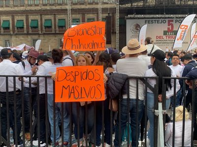 Despiden a Servidores de la Nación cuando acudían al AMLOFest
