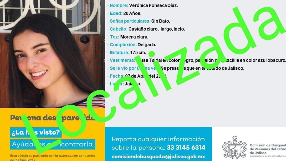 Verónica Fonseca fue localizada