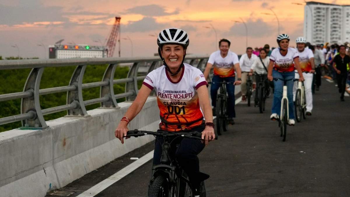 Sheinbaum encabezó la inauguración del Puente Nichupté