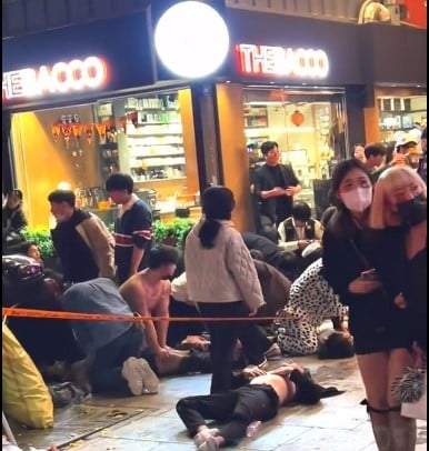 Estampida humana en Seúl