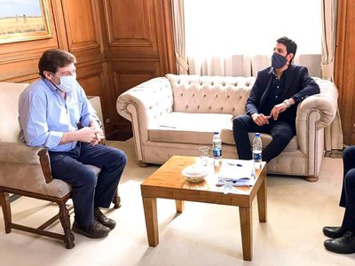 Gustavo Melella se reunió en Casa Rosada con el ministro del Interior, Eduardo de Pedro