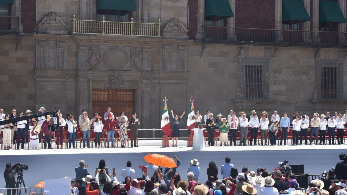 Sheinbaum en el Zócalo