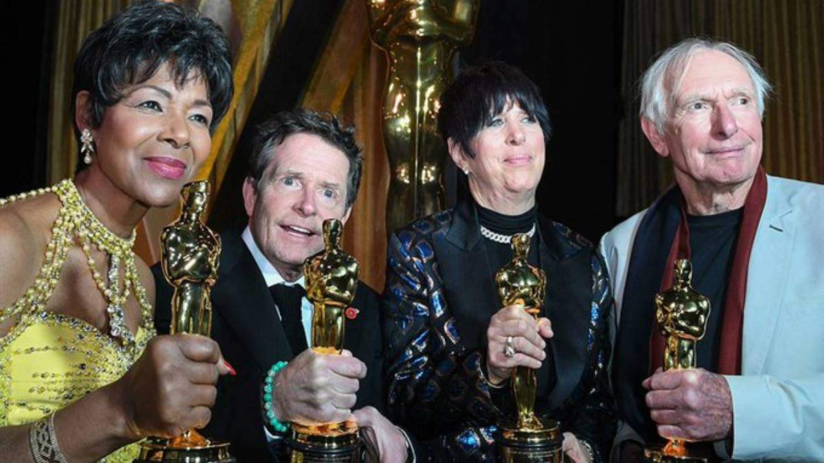 Michael J. Fox, Peter Weir, Diana Warren y Euchan Palcy