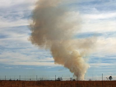 Qué genera el intenso humo en las cercanías a las papeleras de Cipolletti